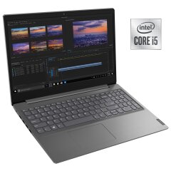 Ультрабук Lenovo V15-IIL / 15.6" (1920x1080) TN / Intel Core i5-1035G1 (4 (8) ядра по 1.0 - 3.6 GHz) / 8 GB DDR4 / 256 GB SSD / Intel UHD Graphics / WebCam / Win 10 Home