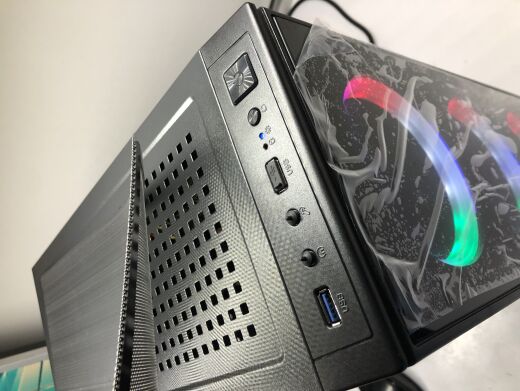 Frime Bastion Tower new / Intel Core i5-4570 (4 ядра по 3.2 - 3.6 GHz) / 8GB DDR3 / 500GB HDD new / Radeon RX580 8GB / 500W