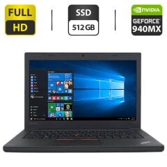 Ноутбук Lenovo ThinkPad T460 / 14" (1920x1080) IPS / Intel Core i7-6820HQ (4 (8) ядра 2.7 - 3.6 GHz) / 16 GB DDR4 / 512 GB SSD / nVidia GeForce 940MX, 2 GB GDDR3, 64-bit / WebCam