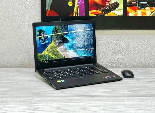 Ноутбук Б-класс Lenovo IdeaPad 100-15IBD / 15.6" (1366x768) TN / Intel Pentium 3825U (2 (4) ядра по 1.9 GHz) / 4 GB DDR3 / 240 GB SSD / nVidia GeForce 920M, 1 GB GDDR3, 64-bit / WebCam / Win 10