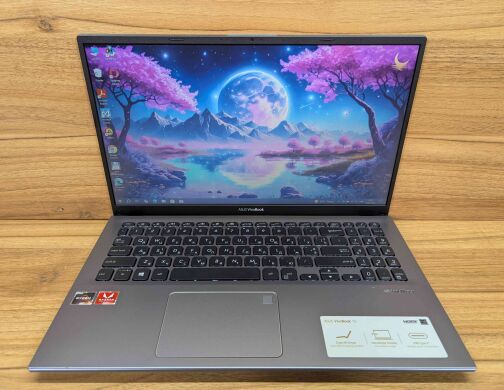 Ноутбук Asus VivoBook F512 / 15.6" (1920x1080) IPS / AMD Ryzen 3 3200U (2 (4) ядра по 2.6 - 3.5 GHz) / 8 GB DDR4 / 256 GB SSD / AMD Radeon Vega 3 Graphics / WebCam / TouchID / Windows 10 Ноутбук Asus VivoBook F512 / 15.6" (1920x1080) IPS / AMD Ryzen 3 3200U (2 (4) ядра по 2.6 - 3.5 GHz) / 8 GB DDR4 / 256 GB SSD / AMD Radeon Vega 3 Graphics / WebCam / TouchID / Windows 10
