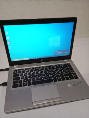 Ультрабук Б-класс HP EliteBook Folio 9470m / 14" (1366x768) TN / Intel Core i5-3437U (2 (4) ядра по 1.9 - 2.9 GHz) / 8 GB DDR3 / 500 GB HDD / Intel HD Graphics 4000 / WebCam / Win 10 / АКБ не держит