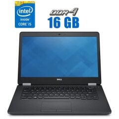 Ультрабук Dell Latitude E5470 / 14" (1920x1080) IPS / Intel Core i5-6440HQ (4 ядра по 2.6 - 3.5 GHz) / 16 GB DDR4 / 480 GB SSD / Intel HD Graphics 530 / WebCam / HDMI