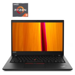 Ноутбук Б-класс Lenovo ThinkPad T495 / 14" (1920x1080) IPS / AMD Ryzen 3 PRO 3300U (4 ядра по 2.1 - 3.5 GHz) / 8 GB DDR4 / 256 GB SSD NVMe / AMD Radeon RX Vega 6 Graphics / WebCam / Win 10 Pro