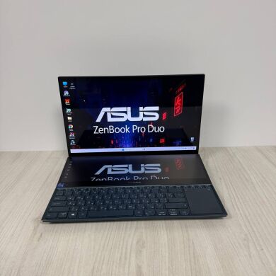Игровой ноутбук Asus ZenBook Pro Duo UX582HS / 15.6" (3840x2160) OLED / Intel Core i9-11900H (8 (16) ядер по 2.1 - 4.9 GHz) / 32 GB DDR4 / 1000 GB SSD NVMe / nVidia GeForce RTX 3080, 8 GB GDDR6, 256-bit / WebCam