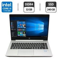 Ультрабук HP ProBook 440 G8 / 14" (1920x1080) IPS / Intel Core i5-1135G7 (4 (8) ядра по 2.4 - 4.2 GHz) / 32 GB DDR4 / 240 GB SSD / Intel UHD Graphics / WebCam