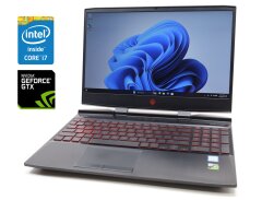 Ігровий ноутбук Б-клас HP Omen 15-dc0096nr / 15.6" (1920x1080) IPS / Intel Core i7-8750H (6 (12) ядер по 2.2 - 4.1 GHz) / 8 GB DDR4 / 256 GB SSD / nVidia GeForce GTX 1050, 4 GB GDDR5, 128-bit / WebCam
