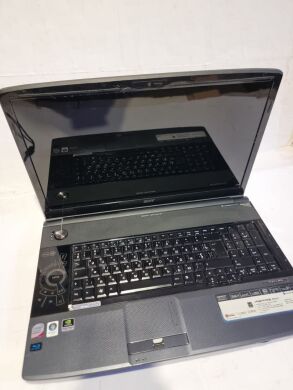 Ноутбук Acer Aspire 8930G / 18.4" (1920x1080) TN / Intel Core 2 Duo T6500 (2 ядра по 2.1 GHz) / 4 GB DDR3 / 128 GB SSD + 320 GB HDD / nVidia GeForce 9600M GT, 1 GB GDDR3, 128-bit / WebCam / АКБ не тримає Ноутбук Acer Aspire 8930G / 18.4" (1920x1080) TN / Intel Core 2 Duo T6500 (2 ядра по 2.1 GHz) / 4 GB DDR3 / 128 GB SSD + 320 GB HDD / nVidia GeForce 9600M GT, 1 GB GDDR3, 128-bit / WebCam / АКБ не тримає