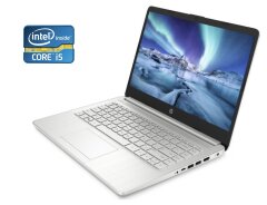 Ультрабук HP Laptop 14s-dq1504sa / 14" (1920x1080) IPS / Intel Core i5-1035G1 (4 (8) ядра по 1.0 - 3.6 GHz) / 8 GB DDR4 / 256 GB SSD /  Intel UHD Graphics / WebCam / Win 10 Pro