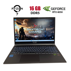 Игровой ноутбук Skytech Gaming Lumi / 15.6" (1920x1080) IPS / AMD Ryzen 7 7435HS (8 (16) ядер по 3.1 - 4.5 GHz) / 16 GB DDR5 / 1000 GB SSD / nVidia GeForce RTX 4050, 6 GB GDDR6, 96-bit / WebCam