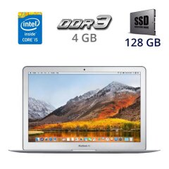 Ультрабук Apple MacBook Air 13 (2014) A1466 / 13.3" (1440х900) TN / Intel Core i5-4250U (2 (4) ядра по 1.3 - 2.6 GHz) / 4 GB DDR3 / 128 GB SSD / Intel HD Graphics 5000 / WebCam / USB 3.0