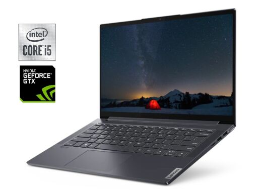 Ігровий ноутбук Б-клас Lenovo Ideapad Slim 7 15IMH05 / 15.6" (1920x1080) IPS / Intel Core i5-10300H (4 (8) ядра по 2.5 - 4.5 GHz) / 16 GB DDR4 / 256 GB SSD / nVidia GeForce GTX 1650, 4 GB GDDR6, 128-bit / WebCam Ігровий ноутбук Б-клас Lenovo Ideapad Slim 7 15IMH05 / 15.6" (1920x1080) IPS / Intel Core i5-10300H (4 (8) ядра по 2.5 - 4.5 GHz) / 16 GB DDR4 / 256 GB SSD / nVidia GeForce GTX 1650, 4 GB GDDR6, 128-bit / WebCam