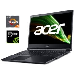 Игровой ноутбук Acer Aspire 7 A715-42G / 15.6" (1920x1080) IPS / AMD Ryzen 5 5500U (6 (12) ядер по 2.1 - 4.0 GHz) / 16 GB DDR4 / 512 GB SSD NVMe / nVidia GeForce GTX 1650, 4 GB GDDR6, 128-bit / WebCam