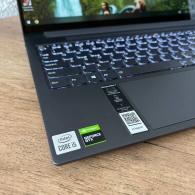 Ігровий ноутбук Б-клас Lenovo Ideapad Slim 7 15IMH05 / 15.6" (1920x1080) IPS / Intel Core i5-10300H (4 (8) ядра по 2.5 - 4.5 GHz) / 16 GB DDR4 / 256 GB SSD / nVidia GeForce GTX 1650, 4 GB GDDR6, 128-bit / WebCam Ігровий ноутбук Б-клас Lenovo Ideapad Slim 7 15IMH05 / 15.6" (1920x1080) IPS / Intel Core i5-10300H (4 (8) ядра по 2.5 - 4.5 GHz) / 16 GB DDR4 / 256 GB SSD / nVidia GeForce GTX 1650, 4 GB GDDR6, 128-bit / WebCam