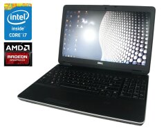 Игровой ноутбук Б-класс Dell Latitude E6540 / 15.6" (1920x1080) TN / Intel Core i7-4800MQ (4 (8) ядра по 2.7 - 3.7 GHz) / 8 GB DDR3 / 512 GB SSD / AMD Radeon HD 8790M, 2 GB GDDR5, 128-bit / WebCam / DVD-ROM / Win 10 Pro