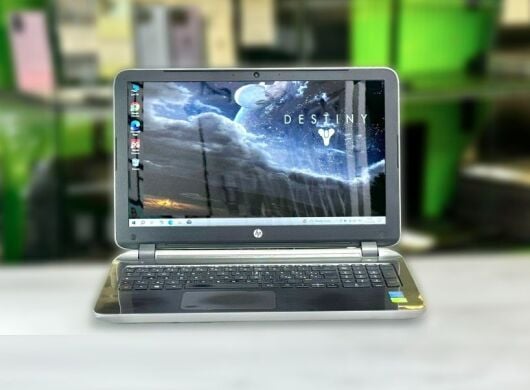 Ноутбук HP Pavilion 15-p258nl / 15.6" (1366x768) TN / Intel Core i7-5500U (2 (4) ядра по 2.4 - 3.0 GHz) / 16 GB DDR3 / 1000 GB SSD / nVidia GeForce 840M, 4 GB DDR3, 64-bit / WebCam / DVD-RW / Win 10 Home