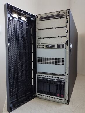 Сервер HP ProLiant ML350 Gen 10 Tower / 2x Intel Xeon Gold 6152 (22 (44) ядра по 2.1 - 3.7 GHz) / 256 GB DDR4 / 2x 800 GB SSD (SAS) / Raid P408 / 2x 800W