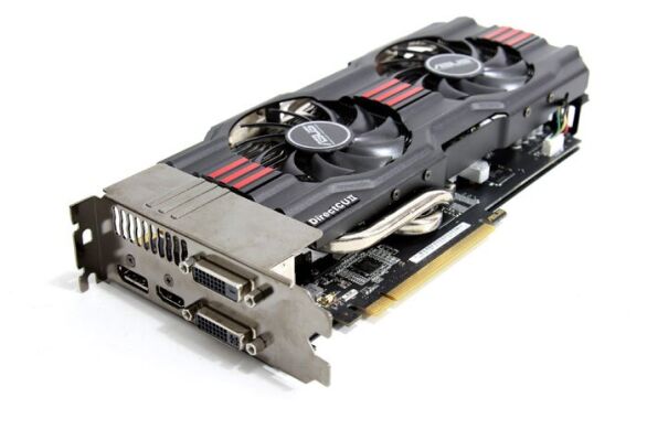 Дискретная видеокарта Asus GeForce GTX 670, 2 GB GDDR5, 256-bit / 1x HDMI, 1x DisplayPort, 2x DVI