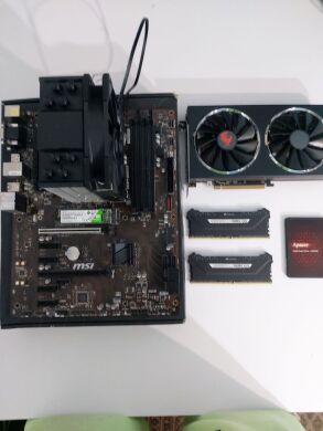 Ігровий ПК 1stPlayer Ariya AY7 Tower / Intel Core i5-8400 (6 ядер по 2.8 - 4.0 GHz) / 32 GB DDR4 / 240 GB SSD M.2 + 1000 GB SSD / AMD Radeon RX 5700, 8 GB GDDR5, 256-bit / 500W + Кабелі HDMI та живлення