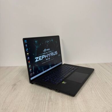 Игровой ноутбук Б-класс Asus ROG Zephyrus M16 GU603ZW / 16" (2560x1600) IPS / Intel Core i9-12900H (14 (20) ядер по 3.8 - 5.0 GHz) / 16 GB DDR5 / 512 GB SSD / nVidia GeForce RTX 3070 Ti, 8 GB GDDR6X, 256-bit / WebCam