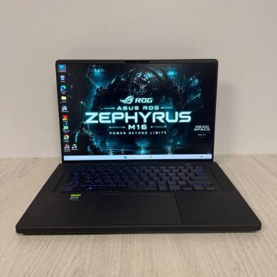 Игровой ноутбук Б-класс Asus ROG Zephyrus M16 GU603ZW / 16" (2560x1600) IPS / Intel Core i9-12900H (14 (20) ядер по 3.8 - 5.0 GHz) / 16 GB DDR5 / 512 GB SSD / nVidia GeForce RTX 3070 Ti, 8 GB GDDR6X, 256-bit / WebCam