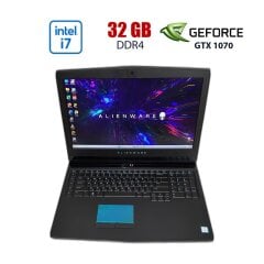 Ігровий ноутбук Dell Alienware 17 R5 / 17.3" (2560x1440) IPS / Intel Core i7-8750H (6 (12) ядер по 2.20 - 4.1 GHz) / 32 GB DDR4 / 512 GB SSD + 1000 GB HDD / nVidia GeForce GTX 1070, 8 GB GDDR5, 256-bit / WebCam