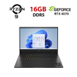 Игровой ноутбук HP Omen 16-XF0026NO / 16" (1920x1080) IPS / AMD Ryzen 9 7940HS (8 (16) ядер по 4.0 - 5.2 GHz) / 16 GB DDR5 / 240 GB SSD / nVidia GeForce RTX 4070, 8 GB GDDR6, 128-bit / WebCam