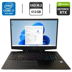 Ігровий ноутбук HP Omen 17-cb0070nr / 17.3" (1920x1080) IPS / Intel Core i7-9750H (6 (12) ядер по 2.6 - 4.5 GHz) / 16 GB DDR4 / 512 GB SSD M.2 / nVidia GeForce RTX&nbsp;2060, 6 GB GDDR6, 192-bit / WebCam