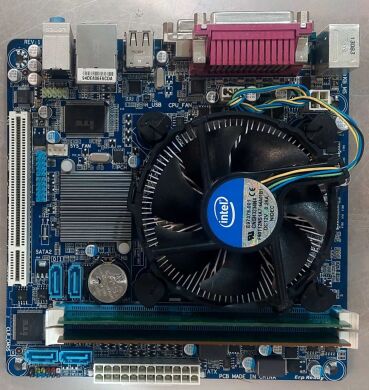 Комплект: материнская плата Gigabyte GA-H61N-D2V / LGA1155 / Intel Core i5-2300 (4 ядра по 2.8 - 3.1 GHz) / 8 GB DDR3 / Intel HD Graphics 2000 + Кулер