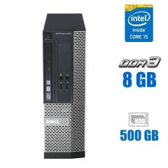 Комп'ютер Dell OptiPlex 3010 SFF / Intel Core i5-3550S (4 ядра по 3.0 - 3.7 GHz) / 8 GB DDR3 / 500 GB HDD / Intel HD Graphics 2500 