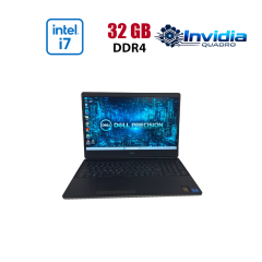 Мобильная рабочая станция Dell Precision 7560 / 15.6" (1920x1080) IPS / Intel Core i7-11850H (8 (16) ядер по 2.5 - 4.8 GHz) / 32 GB DDR4 / 512 GB SSD / nVidia Quadro T1200, 4 GB GDDR6, 128-bit / WebCam