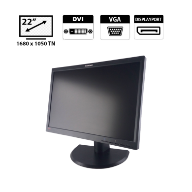 Монітор Lenovo ThinkVision LT2252p / 22" (1680x1050) TN / DVI, VGA, DisplayPort