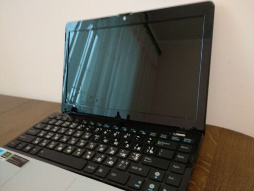 Нетбук Б-клас Asus Eee PC 1215N / 12.1" (1366x768) TN / Intel Atom D525 (2 (4) ядра по 1.8 GHz) / 4 GB DDR3 / 250 GB HDD / nVidia ION 2, 512 MB DDR3, 64-bit / WebCam / HDMI / АКБ не тримає