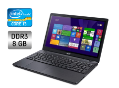 Ноутбук Acer E5-571 / 15.6" (1366x768) TN / Intel Core i3-4030U (2 (4) по 1.9 GHz) / 8 GB DDR3 / 128 GB SSD / Intel HD Graphics 4400 / WebCam
