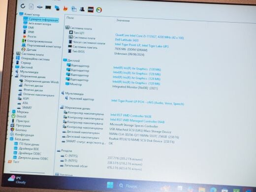 Ноутбук Б-класс Dell Latitude 3420 / 14" (1366x768) TN / Intel Core i5-1135G7 (4 (8) ядра по 2.4 - 4.2 GHz) / 8 GB DDR4 / 256 GB SSD M.2 / Intel Iris Xe Graphics / WebCam / USB 3.2 / HDMI / Windows 10 лицензия