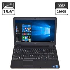 Ноутбук Dell Latitude E6540 / 15.6" (1366x768) TN / Intel Core i7-4610M (2 (4) ядра по 3.0 - 3.7 GHz) / 8 GB DDR3 / 256 GB SSD / Intel HD Graphics 4600 / WebCam / DVD-ROM