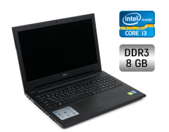 Ноутбук Dell Inspiron 15 3000 / 15.6" (1366x768) TN Touch / Intel Core i3-4005U (2 (4) ядра по 1.7 GHz) / 8 GB DDR3 / 256 GB SSD / Intel HD Graphics 4400 / WebCam / Windows 10