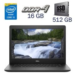 Ноутбук Dell Latitude 3590 / 15.6" (1366x768) TN / Intel Core i5-8250U (4 (8) ядра по 1.6 - 3.4 GHz) / 16 GB DDR4 / 512 GB SSD / Intel UHD Graphics 620 / WebCam + Бездротова мишка