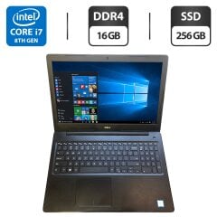 Ноутбук Dell Latitude 3590 / 15.6" (1920x1080) TN / Intel Core i7-8550U (4 (8) ядра по 1.8 - 4.0 GHz) / 16 GB DDR4 / 256 GB SSD / Intel UHD Graphics 620 / WebCam