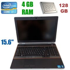 Ноутбук Dell Latitude E6520 / 15.6" (1920x1080) TN / Intel Core i7-2640M (2(4)ядра по 2.8 - 3.5GHz) / 4 GB DDR3 / 128GB SSD / WebCam