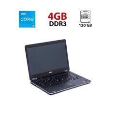 Ноутбук Dell Latitude E7440 / 14" (1366x768) TN / Intel Core i5-4300U (2 (4) ядра по 1.9 - 2.9 GHz) / 4 GB DDR3 / 120 GB SSD / Intel HD Graphics 4400 / WebCam