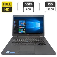 Ноутбук Dell Latitude 7470 / 14" (1920x1080) IPS / Intel Core i5-6300U (2 (4) ядра по 2.4 - 3.0 GHz) / 8 GB DDR4 / 120 GB SSD / Intel HD Graphics 520 / WebCam