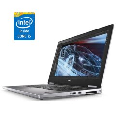 Ноутбук Dell Precision 7740 / 17.3" (1600x900) TN / Intel Core i5-9400H (4 (8) ядра по 2.5 - 4.3 GHz) / 16 GB DDR4 / 128 GB SSD + 1000 GB HDD / Intel UHD Graphics 630 / WebCam / Win 10 Pro