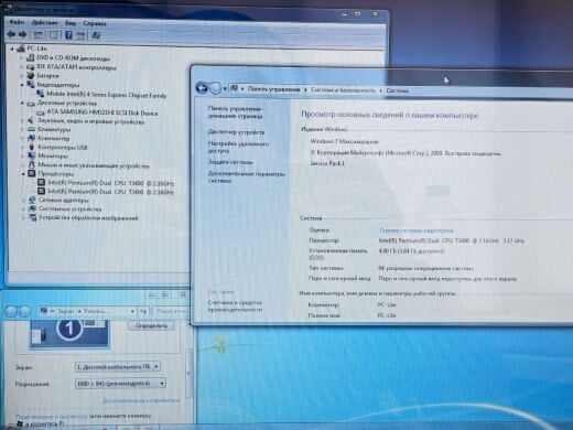 Ноутбук Fujitsu Amilo Li3910 / 18.4" (1680x945) TN / Intel Pentium T3400 (2 ядра по 2.16 GHz) / 4 GB DDR3 / 320 GB HDD / Intel GMA Graphics 4500M / WebCam / DVD-ROM