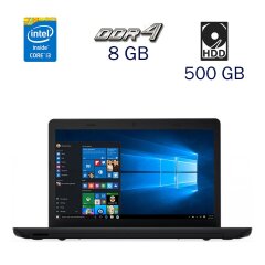 Ноутбук Lenovo ThinkPad E570 / 15.6" (1366x768) TN / Intel Core i3-6006U (2 (4) ядра по 2.0 GHz) / 8 GB DDR4 / 500 GB HDD / WebCam / Fingerprint / Windows 10 PRO Lic