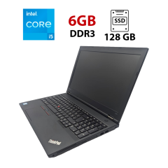 Ноутбук Lenovo ThinkPad L560 / 15.6" (1366x768) TN / Intel Core i5-6300U (2 (4) ядра по 2.4 - 3.0 GHz) / 6 GB DDR3 / 128 GB SSD / Intel HD Graphics 520 / WebCam