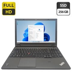 Ноутбук Lenovo ThinkPad T540p / 15.6" (1920x1080) TN / Intel Core i5-4210M (2 (4) ядра по 2.6 - 3.2 GHz) / 8 GB DDR3 / 256 GB SSD / Intel HD Graphics 4600 / WebCam / DVD-ROM