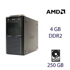 Системний блок Acer M221 / AMD В3 (2 ядра по 2.7 GHz) / 4 GB DDR2 / 250 GB HDD