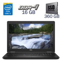 Ультрабук Б-класс Dell Latitude 5591 / 15.6" (1366x768) TN / Intel Core i5-8300H (4 (8) ядра по 2.3 - 4.0 GHz) / 16 GB DDR4 / 360 GB SSD / Intel UHD Graphics 630 / WebCam + Беспроводная мышка