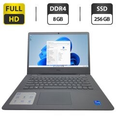 Ультрабук Б-класс Dell Vostro 3400 / 14" (1920x1080) IPS / Intel Core i5-1135G7 (4 (8) ядра по 2.4 - 4.2 GHz) / 8 GB DDR4 / 240 GB SSD / Intel Iris Xe Graphics / WebCam